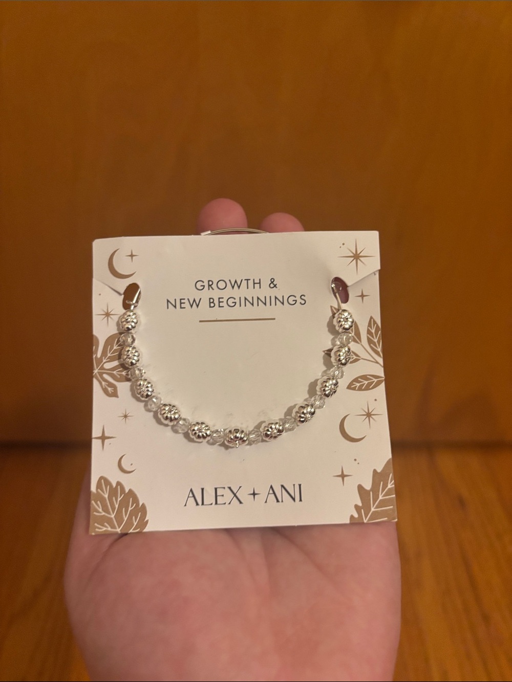 Alex and Ani Silver Pumpkin and Crystal Beaded Bracelet NWT - Picture 2 of 6